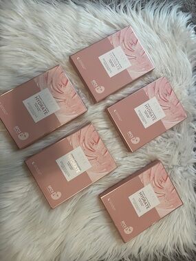 5 boxes of Luxe Hydrate Facial Sheet Masks. Retails $9 per box total value $45